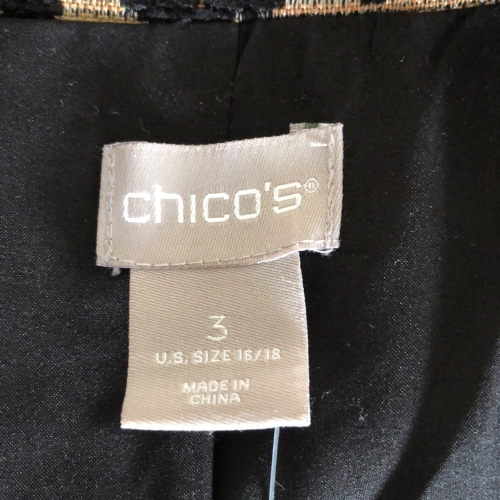 Chic Adventurous Rebel Ripping!NEW Chicos Jacquard Animal Print Moto Jacket-NWT - Picture 8 of 12